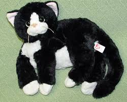 Black And White Beanie Baby Cat Ty Classic Shadow Cat Tuxedo Kitty Kitten Black White 10 Stuffed Animal Plush Ty Kitten Kitty Ty Plush