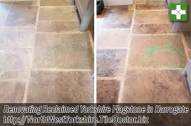 Let us help you transform your space with our range of unique stone, tiles, mosaics and reclaimed material sourced from italy, france, tunisia and other countries around. Reclaimed Yorkshire Flagstone Floor Renovation In Harrogate North West Yorkshire Tile Doctor