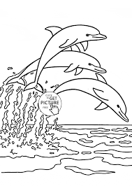 Dolphin coloring pages free printable. Dolphins Jump And Splash Animal Coloring Page For Kids Sea Animal Coloring Pages Printable Dolphin Coloring Pages Animal Coloring Pages Coloring Pages Animals