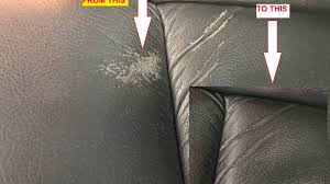How To Repair Nasty Leather Seats In Seconds Without Spray Paint Youtube