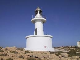 Faro De Na Bleda Plana Situado En La Isla De Ibiza Islas Baleares Espana Esta Totalmente Automatizado Altura De Tor Lighthouse Balearic Islands