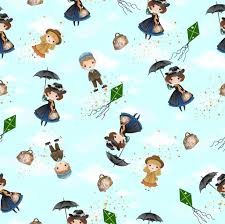 Disney Fabric Mary Poppins Fabric Star Fabric Cotton Fabric Knit Fabric Fabric By The Yard Mary Poppins Umbrel Disney Fabric Disney Planner Fabric Stars