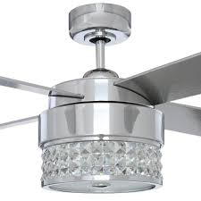 Designers Choice Collection Celestra 52 In Indoor Chrome And Optic Crystal Ceiling Fan With Remote Control And Wall Control Ac20952 Ch The Home Depot Ceiling Fan With Remote Ceiling Fan Ceiling Fan