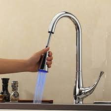 contemporary pull down kitchen faucet
