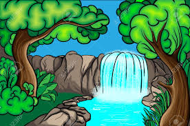 Cartoon Style Waterfall In The Forest Royalty Free Cliparts Vectors And Stock Illustration Image 18051386 Learn how to draw waterfall cartoon pictures using these outlines or print just for coloring. cartoon style waterfall in the forest