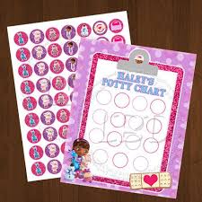 doc mcstuffins potty training chart you print by