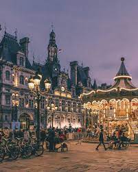 Carousel Place De Hotel De Ville Paris Paris Paris Travel France