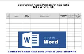 Format data siswa / biodata siswa excel sd, smp, sma ini merupakan file terbaru yang akan saya bagikan dalam kesempatan kali ini. Contoh Buku Catatan Kasus Siswa Download Gratis Format Word Buku Buku Catatan Ekstrakurikuler