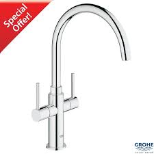Check spelling or type a new query. Grohe Ambi Contemporary Monobloc Two Handle Kitchen Sink Mixer Chrome 30189 000