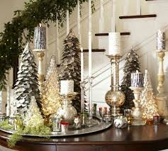 Lovely Use Of Trees And Candles Christmas Table Centerpieces Holiday Table Decorations Christmas Centerpieces