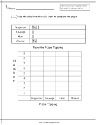 drawing bar graph worksheets tally and charts graphs chart