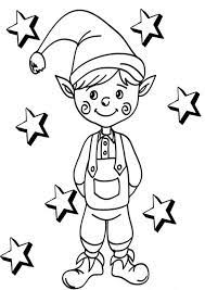 free easy to print elf coloring pages santa christmas valentines day page coloriage renard