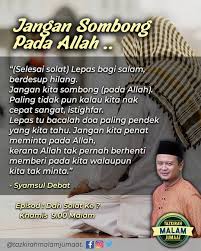 Sampaikanlah pesananku kepada umatku yang lain walaupun dengan sepotong ayat. Lepas Solat Pernah Tak Korang Tazkirah Malam Jumaat Facebook