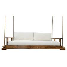 Paired with our indoor / outdoor sketched rug, vivien pedestal side table, and outdoor adirondack chairs. Teak Daybed Swing