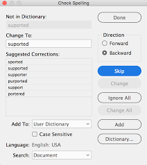 Indesign Tip Reverse Spell Check Feature Technology For Publishing Llc Indesign Spelling Tips