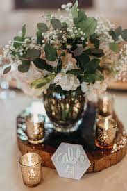 White Gold Wedding Centerpiece Modern Rustic Wedding Centerpi Rustic Elegant Wedding Centerpieces Modern Wedding Centerpieces Candle Wedding Centerpieces