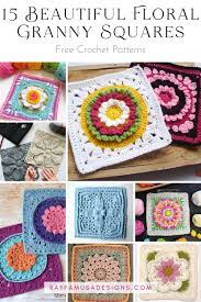 Maybe you would like to learn more about one of these? 15 Beautiful Crochet Floral Granny Square Patterns Between 7 And 12 In 2021 Granny Square Granny Square Crochet Pattern Crochet Slippers Free Pattern