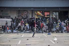 South african president cyril ramaphosa deployed the military monday to restore law and order after days of violent protests and mass looting following the imprisonment of former leader jacob zuma. Exghdzgjrufj5m