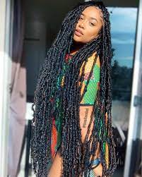 Distressed Locs Styles Ideas For Natural Faux Locs Jorie Hair Faux Locs Hairstyles Locs Hairstyles Hair Styles