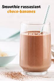 Smoothie Rassasiant Choco Bananes In 2020 Smoothies Food Ingredients