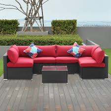 Clearance outdoor coffee & side tables (3) clearance patio dining chairs (3) clearance outdoor chaise lounges (2) clearance patio furniture covers (2) clearance outdoor dining sets (1) clearance hammocks & swings (1) clearance outdoor bistro sets (1) delivery. Longshore Tides Breccan Wicker Rattan 6 Person Seating Group With Cushions Reviews Wayfair