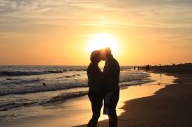 Image result for images lovers beach silhouette