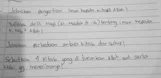 Suhuf adalah wahyu allah swt yang di sampaikan kepada rasul tapi masih berupa lembaran lembaran yang terpisah 1 Jelaskan Pengertian Iman Kepada Kitab Kitab Allah2 Tulislah Dalil Naqli Al Maidah 5 16 Brainly Co Id