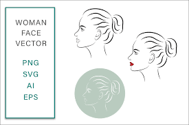 Download Woman Face Svg Graphic Vector Line Art Illustration Lady Boss Biz Boutique
