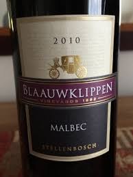 Blaauwklippen Malbec Vivino