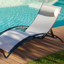 Bain De Soleil De Jardin Couleur Ecru Dcb Garden Bain De Soleil Transat Piscine Transat