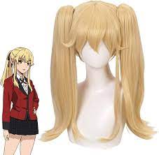 Amazon.com: Ani·Lnc Kakegurui Mary Saotome Meari Blonde Ponytail Hair  Cosplay Costume Wig+Wig Cap : Clothing, Shoes & Jewelry