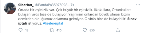Ortaokul yüz yüze sınavları iptal olacak mi? Liselilerin Yuz Yuze Sinavlar Iptal Olsun Talebi Rekora Kosuyor