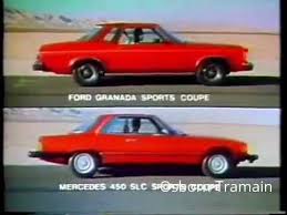 1976 Ford Granada Coupe Commercial Compares To Mercedes Benz Ford Granada Granada Mercedes