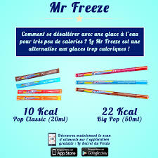 Calories D Un Mr Freeze Batonnet Glace A L Eau Par Le Secret Du Poids Secret Du Poids Perdre Du Poids Perdre Du Poids Regime