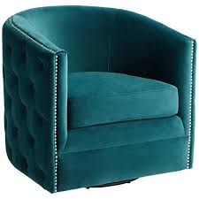 55 downing street bridgerton teal green velvet tufted swivel accent chair in 2021 accent chairs green velvet chair teal accent chair