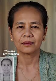 Buenos días está foto es física la escanee pero salió así. Me podrían  apoyar a que salga un poco más nítida por favor. Son mis padres ya  fallecidos. Agradezco mucho su apoyo.