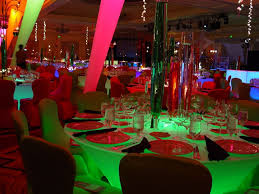 Awesome Party Setup With The Snugly Fitted Spandex Table Covers And Chair Covers And Wonderful Lighting From Scu Table Covers Spandex Chair Covers Chair Covers