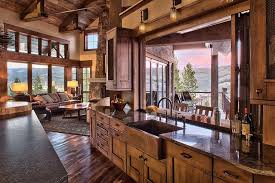 Rustic Ranch House In Colorado Opens To The Mountains Rustic House Rustic Farmhouse Kitchen House Design