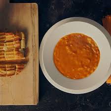 Easy Tomato Soup Grilled Cheese Croutons From Barefoot Contessa In A Large Pot Or Dutch Grilled Cheese Croutons Tomato Soup Grilled Cheese Tomato Soup Easy