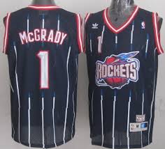 Rare vintage nike houston rockets steve francis 3 rewind throwback jersey men xl. Houston Rockets 1 Tracy Mcgrady Aba Hardwood Classic Swingman Navy Blue Jersey On Sale For Cheap Wholesale From China