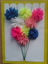 поделки на 8 марта для детей 2 3 лет Applikaciya Cvetok Iz Nitok Master Klass Vospitatelyam Detskih Sadov Shkolnym Uchitelyam I Pedagogam Maam Ru Iskusstvo Iz Nitok Detskie Podelki Delaem Sami