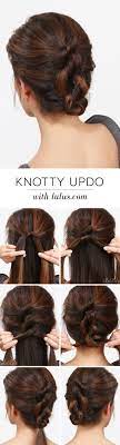 Easy Knotted Updo Hairstyle With Images Hair Styles Thick Hair Styles Hair Tutorial