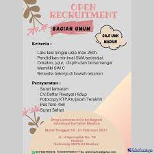 Lowongan kerja pt kimia farma diagnostika lulusan sma smk d3 s1 s2 semua jurusan terbaru juli 2021. Lowongan Kerja Deratmi Madiun Februari 2021