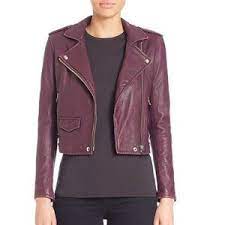 Iro Ashville Leather Moto Jacket Womens Leather Jacket Outfit Jacket Outfit Women Purple Leather Jacket