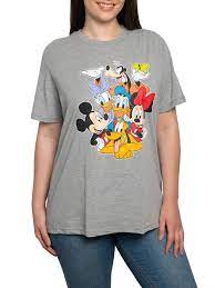 Shop hot topic for an epic selection of cool disney tees. Disney Disney Mickey Mouse Friends T Shirt Gray Minnie Daisy Pluto Women S Plus Walmart Com Walmart Com