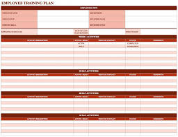 Figure 2 is a training matrix showing the modules covered for each staff group. Employee Training Plan Template Excel Addictionary