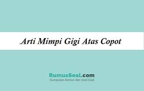 Sejak dulu bermimpi buku mimpi gigi palsu patah akan selalu dikaitkan dengan dunia supranatural. Arti Mimpi Gigi Copot Berdasarkan Filosifi Ttafsir Faktanya