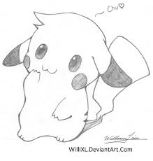 Cute Baby Pikachu Drawings Cute Pikachu Drawing In Pencil Honey