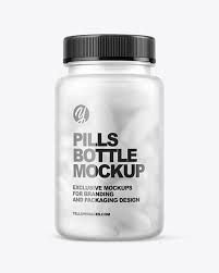 Frosted Pills Bottle Mockup In Jar Mockups On Yellow Images Object Mockups