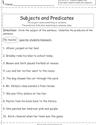 Teacher Worksheet For 2nd Grade Worksheets Are Definitely The Spine To Scholars Learning An In 2021 Subject And Predicate Worksheets Subject And Predicate Predicates